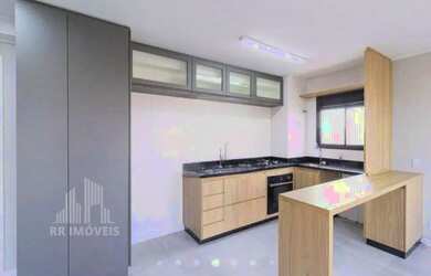 Imagem: O apartamento possui 1 Dormitório, 1 Banheiro, 1 Vaga na garagem