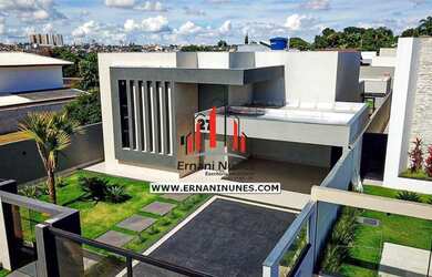 Imagem: A casa em condomínio possui 4 Dormitórios, 5 Banheiros, 4