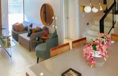 Imagem: A casa em condomínio possui 4 Dormitórios, 4 Banheiros, 2