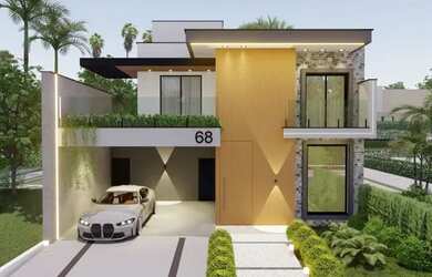 Imagem: A casa em condomínio possui 3 Dormitórios, 3 Banheiros, 4