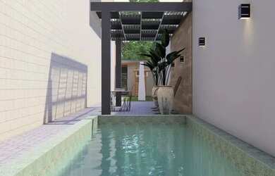 Imagem: A casa em condomínio possui 3 Dormitórios, 2 Banheiros, 1