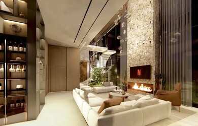 Imagem: A casa possui 4 Dormitórios, 4 Banheiros, 3 Vagas na garagem