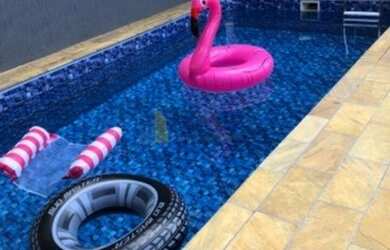 Imagem: A casa em condomínio possui 3 Dormitórios, 2 Banheiros, 5