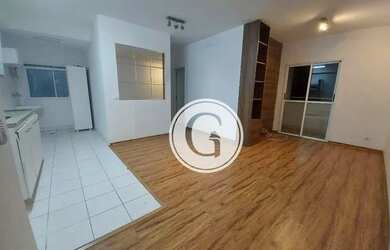 Imagem: O apartamento possui 2 Dormitórios, 1 Banheiro, 1 Vaga na garagem