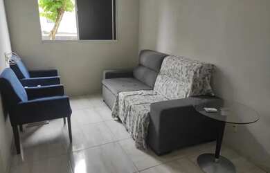 Imagem: O apartamento possui 1 Dormitório, 1 Banheiro, 1 Vaga na garagem