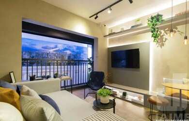 Imagem: O apartamento possui 1 Dormitório, 1 Banheiro, 24m² de Área