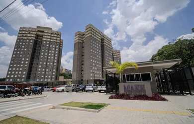 Imagem: O apartamento possui 2 Dormitórios, 1 Banheiro, 1 Vaga na garagem