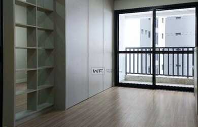 Imagem: O apartamento possui 1 Dormitório, 2 Banheiros, 1 Vaga na garagem