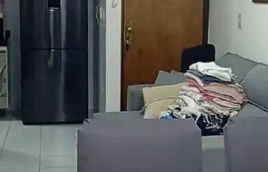 Imagem: O apartamento possui 2 Dormitórios, 1 Banheiro, 1 Vaga na garagem