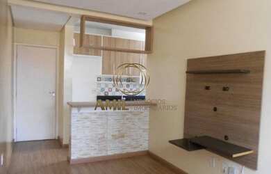 Imagem: O apartamento possui 2 Dormitórios, 1 Banheiro, 1 Vaga na garagem