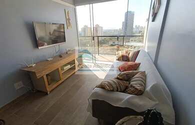 Imagem: O apartamento possui 1 Dormitório, 1 Banheiro, 1 Vaga na garagem