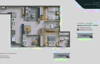 Imagem 2: Seu 2/4 com suíte e varanda gourmet no Stiep - Sensia Urban