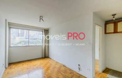 Imagem: O apartamento possui 1 Dormitório, 2 Banheiros, 1 Vaga na garagem