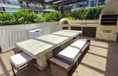 Imagem: O apartamento na cobertura possui 4 Dormitórios, 3 Banheiros