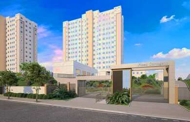 Imagem: O apartamento possui 2 Dormitórios, 1 Banheiro, 1 Vaga na garagem