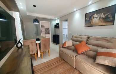 Imagem: O apartamento possui 1 Dormitório, 1 Banheiro, 1 Vaga na garagem