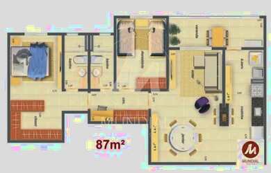 Imagem 3: Apartamento (tipo - padrao) 2 dormitórios/suite, portaria 24hs, espaço gourmet, salão de f