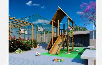 Imagem: O apartamento possui 2 Dormitórios, 1 Banheiro, 1 Vaga na garagem