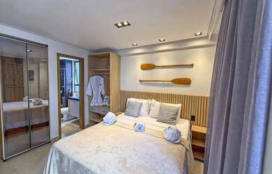 Imagem: O studio possui 1 Dormitório, 1 Banheiro, 25m² de Área e