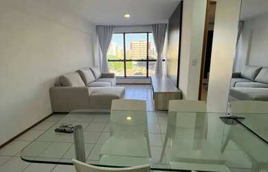 Imagem: O apartamento possui 1 Dormitório, 1 Banheiro, 1 Vaga na garagem