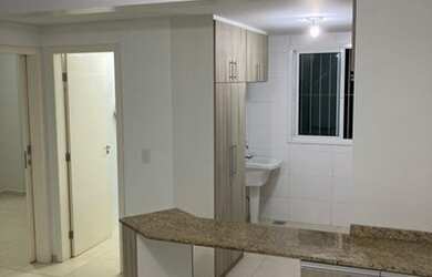 Imagem: O apartamento possui 1 Dormitório, 1 Banheiro, 1 Vaga na garagem