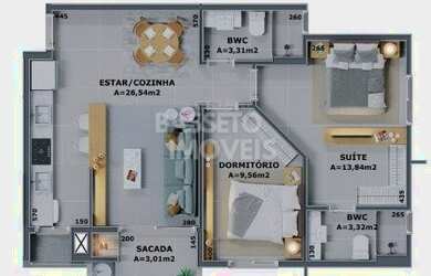 Imagem 2: FLORIANóPOLIS - Apartamento Padrão - Cachoeira do Bom Jesus