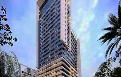 Imagem: O apartamento possui 1 Dormitório, 1 Banheiro, 37m² de Área