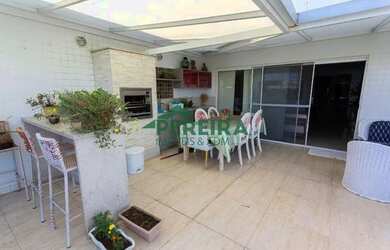 Imagem: O apartamento na cobertura possui 4 Dormitórios, 5 Banheiros