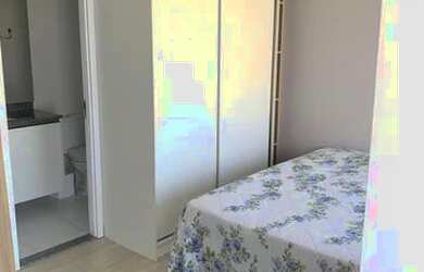 Imagem: O apartamento possui 1 Dormitório, 1 Banheiro, 1 Vaga na garagem