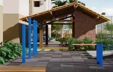 Imagem: O apartamento possui 2 Dormitórios, 1 Banheiro, 1 Vaga na garagem