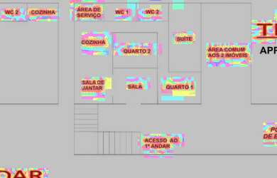 Imagem: A casa possui 3 Dormitórios, 2 Banheiros, 2 Vagas na garagem