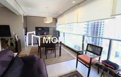 Imagem: O apartamento possui 1 Dormitório, 2 Banheiros, 1 Vaga na garagem