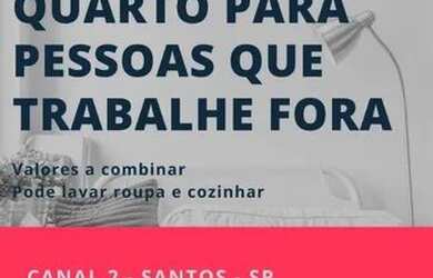 Imagem: O quarto está localizado em Campo Grande, Santos para alugar