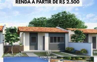 Imagem: A casa em condomínio possui 2 Dormitórios, 1 Banheiro, 2 Vagas