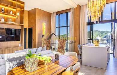 Imagem: O apartamento na cobertura possui 3 Dormitórios, 5 Banheiros