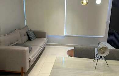 Imagem: O apartamento possui 1 Dormitório, 2 Banheiros, 1 Vaga na garagem