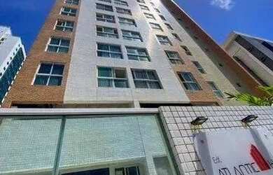 Imagem: O apartamento possui 1 Dormitório, 1 Banheiro, 1 Vaga na garagem