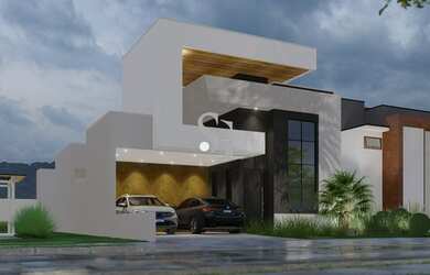 Imagem: A casa em condomínio possui 3 Dormitórios, 4 Banheiros, 4