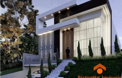 Imagem: A casa em condomínio possui 4 Dormitórios, 5 Banheiros, 5