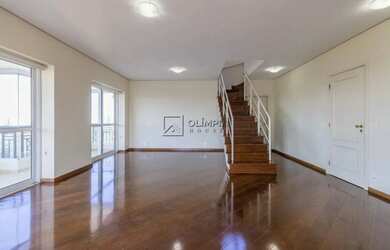 Imagem: O apartamento na cobertura possui 4 Dormitórios, 5 Banheiros