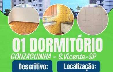 Imagem: O apartamento possui 1 Dormitório, 1 Banheiro, 1 Vaga na garagem