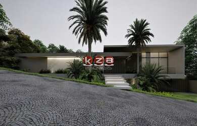 Imagem: A casa em condomínio possui 5 Dormitórios, 5 Banheiros, 4