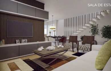 Imagem: A casa em condomínio possui 3 Dormitórios, 3 Banheiros, 2