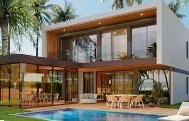 Imagem: A casa em condomínio possui 5 Dormitórios, 5 Banheiros, 3