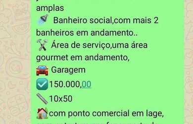 Imagem: A casa possui 2 Dormitórios, 1 Banheiro, 5 Vagas na garagem