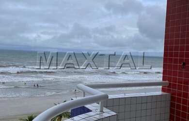 Imagem 1: Apartamento frente para o mar em Mongaguá - 2 quartos - 1 suíte - 2 banheiros - 1 vaga