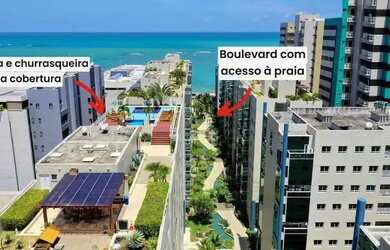 Imagem: O apartamento possui 1 Dormitório, 1 Banheiro, 2 Vagas na garagem