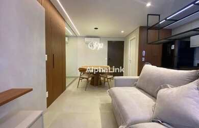 Imagem: O apartamento possui 1 Dormitório, 1 Banheiro, 1 Vaga na garagem