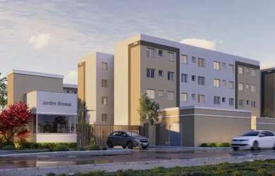 Imagem: O apartamento possui 2 Dormitórios, 1 Banheiro, 1 Vaga na garagem