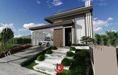 Imagem: A casa possui 3 Dormitórios, 1 Banheiro, 4 Vagas na garagem